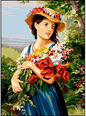 SEG # 929.535 La jeune fille au bouquet,de Fritz Zuber Bubler